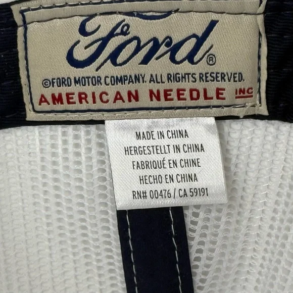 Ford Bronco Blue Hat Cap Snap Back Trucker Embroidered American Needle NWOT - Picture 9 of 10